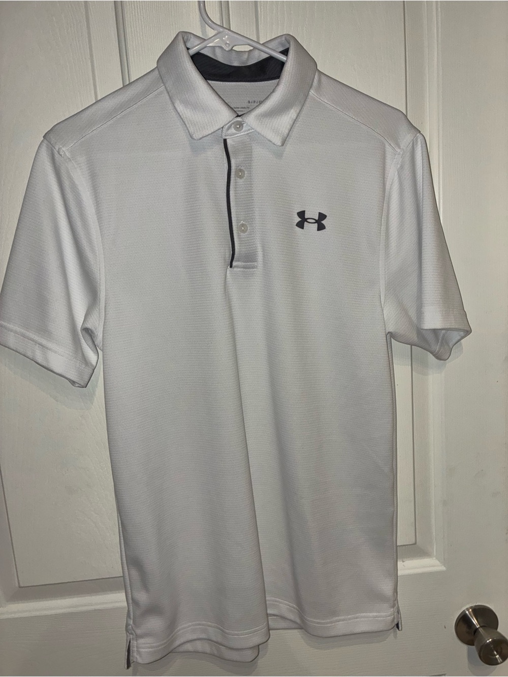 Under Armour Men’s White Tech Polo - Small